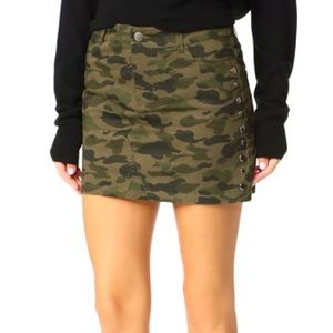 REBECCA MINKOFF Dove Skirt In Camoflage size 28